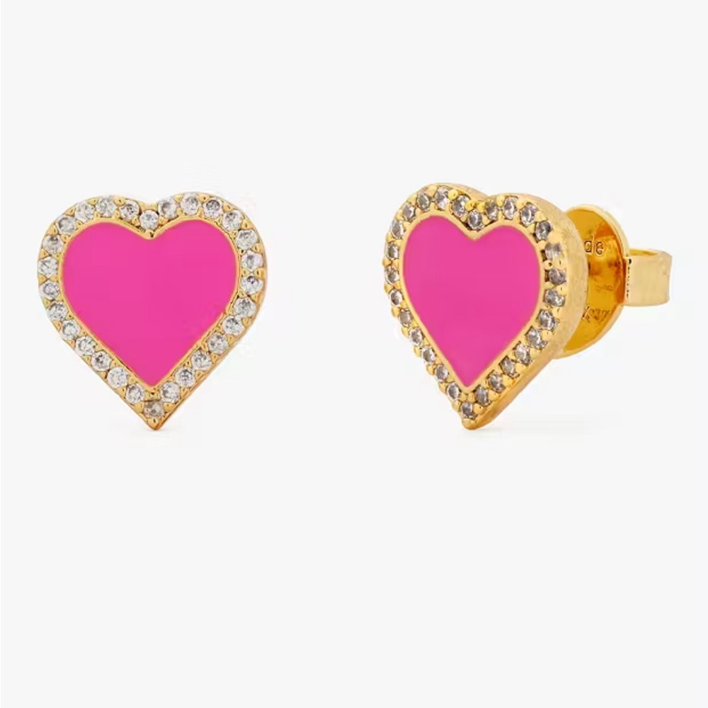 Kate Spade Nwot Take Heart Studs
